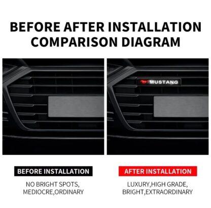 1x MUSTANG beleuchtet für Kühlergrill Logo Schild Emblem Plakette – Bild 4