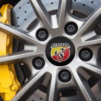 4x ABARTH original 56mm Radkappe Raddeckel Felgenabdeckung