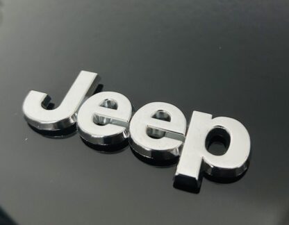 Jeep Emblem 8cm Metall Schriftzug Logo CHROM Chrysler