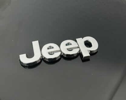 Jeep Emblem 8cm Metall Schriftzug Logo CHROM Chrysler – Bild 2