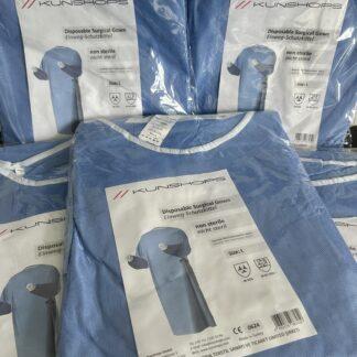 20x NEU 40g/qcm Schutzkittel Kunshops surgical Gown Einweg-Schutzkittel Größe L