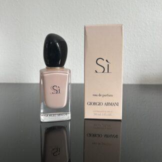 Giorgio Armani Si Flakon Edp 30ml LEER mit Verpackung Schachtel Box Deko