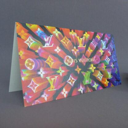 LV Geschenk Gutschein Umschlag 22x11cm Louis Vuitton Kuvert Geschenkkarte – Bild 5