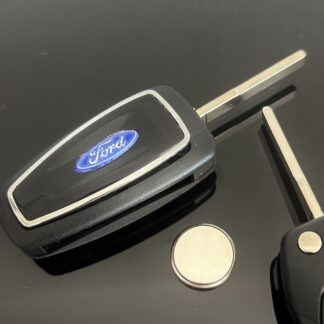FORD Schlüsselgehäuse ORIGINAL + Ford Logo Emblem Schlüssel Rohling Focus Fusion Mondeo Kuka uva...