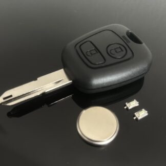 Peugeot original 2 Tasten Auto Schlüssel Gehäuse + 2 Mikroschaltern Peugeot 106 206 207 306 307 406 806