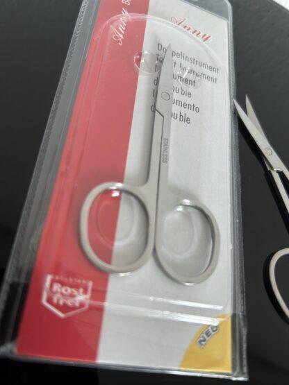 2x Extra feine 9cm Nagelhautschere Hautschere Nagelschere Qualitätsstahl gebogen – Bild 6
