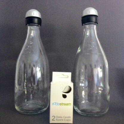 SodaStream 2x Glaskaraffe für Penguin + Crystal ORIGINAL Glasflasche – Bild 2