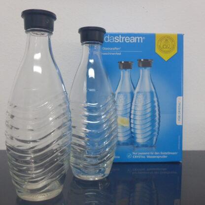 NEU 2x SODASTREAM Flaschen Glasflaschen Glaskaraffe Wasserflasche