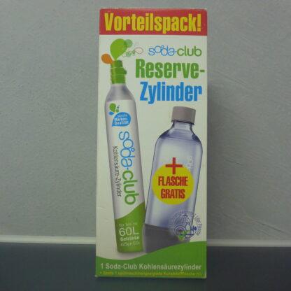 Vorteilspack Sodastream Sodaclub Zylinder mit PET Flasche 1L.