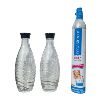 SodaStream Penguin mit Zubehör CO2 Zylinder 2x Glasflaschen NEU – Bild 4