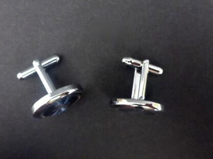 für Ferrari Manschettenknöpfe Cufflinks 3D Emblem Schriftzug Blau Gold – Bild 4