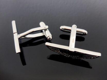 Aston Martin original Manschettenknöpfe Cufflinks 3D Emblem Schriftzug – Bild 6