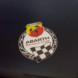 Abarth 500 Club Tributo Emblem Silicon Logo Schriftzug Aufkleber
