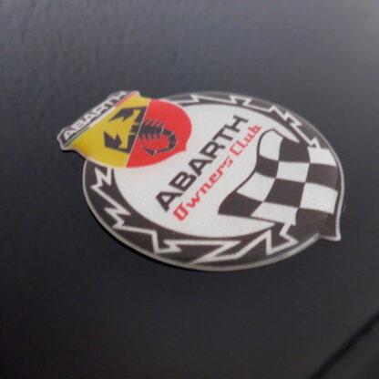 Abarth 500 Club Tributo Emblem Silicon Logo Schriftzug Aufkleber – Bild 2