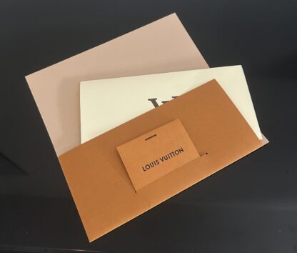 LV Geschenkkarte Karte Gutschein Kuvert Louis Vuitton 22x11cm Briefpapier ORIGINAL – Bild 3