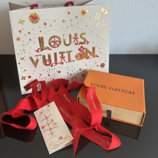 LV Geschenk Set Box Papiertasche 22x11cm Louis Vuitton Weihnachten Geschenkband Schachtel