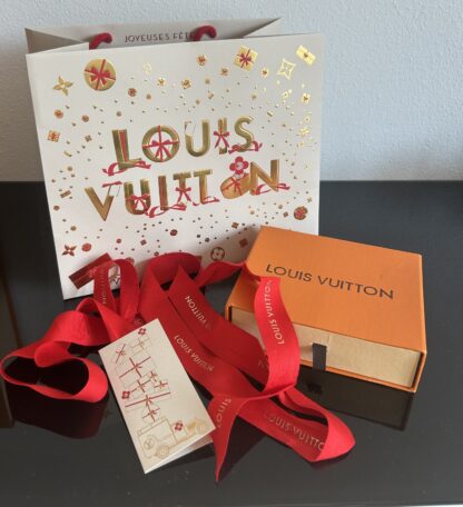 LV Geschenk Set Box Papiertasche 22x11cm Louis Vuitton Weihnachten Geschenkband Schachtel