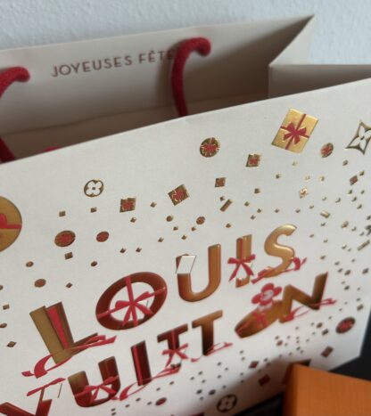 LV Geschenk Set Box Papiertasche 22x11cm Louis Vuitton Weihnachten Geschenkband Schachtel – Bild 4