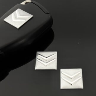 1x Citroen Schlüssel 15mm Aufkleber ALU Schlüssellogo Emblem Schriftzug LOGO Patch