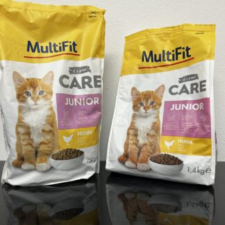 2x Multi Fit Care 1x1,4kg 1x0,750 Trockenfutter Katze Huhn 2150g Junior