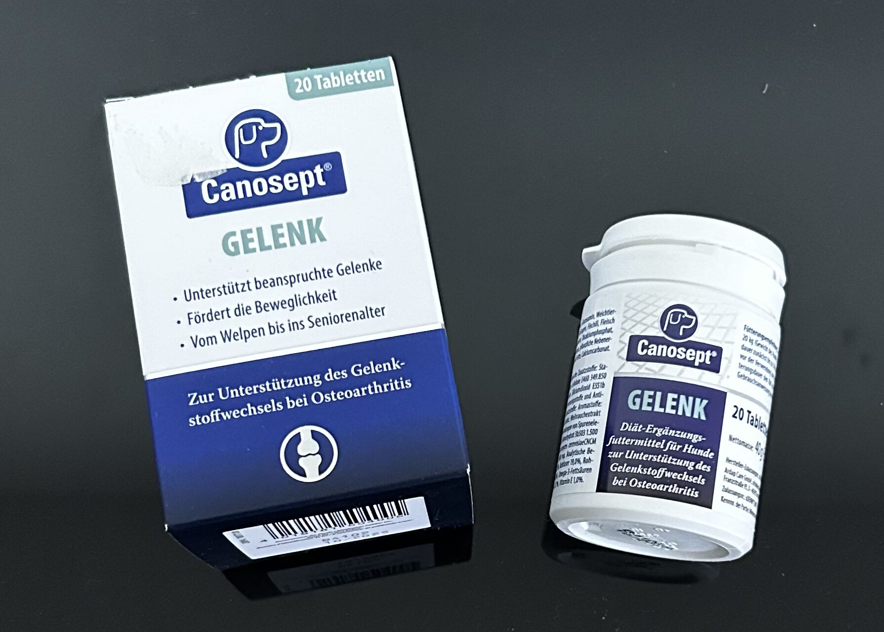 Canosept GELENK Tabletten 20x für Hunde Fördert Beweglichkeit Osteoarthritis