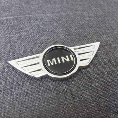 MINI Teppich Emblem 7cm Chrom Metall Logo Schild Emblem – Bild 2