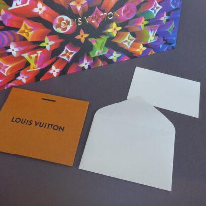 LV Geschenk Gutschein Umschlag 22x11cm Louis Vuitton Kuvert Geschenkkarte – Bild 2