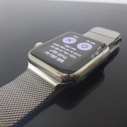 Apple Watch 38mm Stanley Steel mit Armband Box Glas leicht defekt – Bild 2