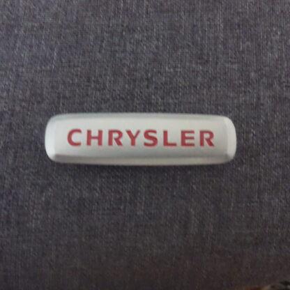 CHRYSLER Teppich Emblem 6,5cm Chrom Metall Logo Schild Emblem