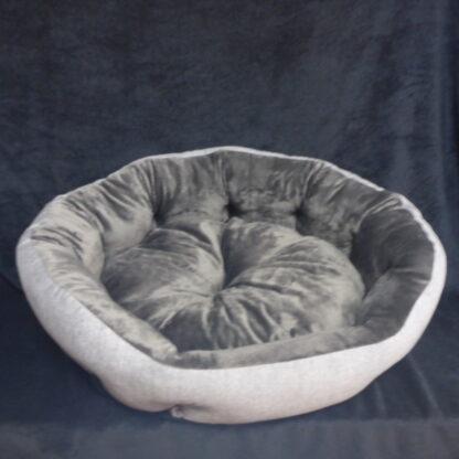 75cm GRAU Plüsch Donut Katzenbett Katzennest Hundekissen Hundekorb Liegeplatz – Bild 2