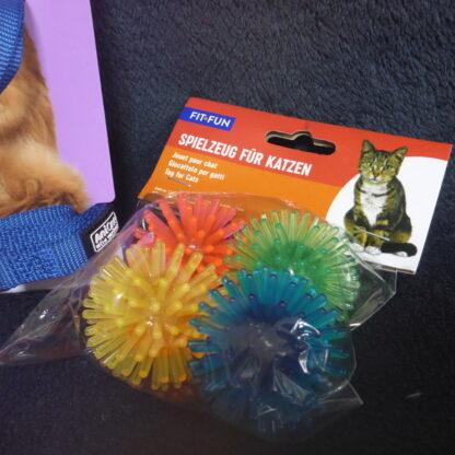 NEU 1x AniOne Katzenleine SET BLAU S-M mit 5x Spielzeug für Katzen – Bild 6