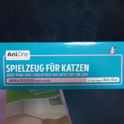 AniOne Katzen Spielturm Kreisel 3x Bällen Spielzeug Kugelbahn Katzenspielzeug – Bild 3