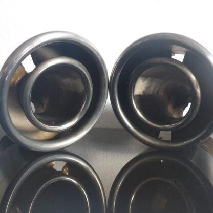 2x ORIGINAL Fiat Abarth 500 Endrohre links+rechts Auspuff Endschalldämpfer – Bild 4