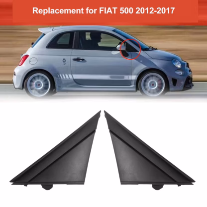 ABARTH Fiat 500 NEU rechts + links Spiegel Dreieck Abdeckung Kappe
