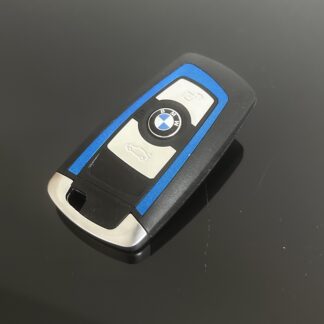 NEU blau Schlüssel Gehäuse 3 Tasten BMW METALL F20 F21 F22 F30 F31 F80 E84 F85