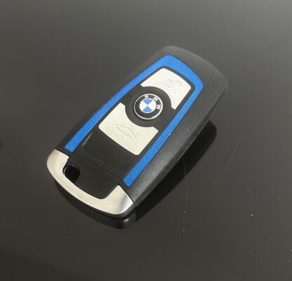 NEU blau Schlüssel Gehäuse 3 Tasten BMW METALL F20 F21 F22 F30 F31 F80 E84 F85