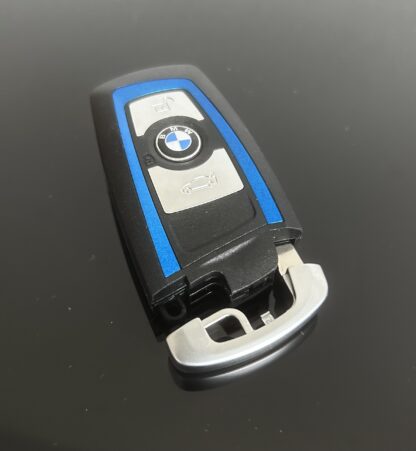 NEU blau Schlüssel Gehäuse 3 Tasten BMW METALL F20 F21 F22 F30 F31 F80 E84 F85 – Bild 4