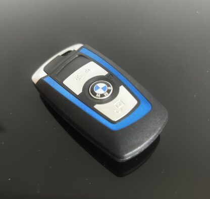 NEU blau Schlüssel Gehäuse 3 Tasten BMW METALL F20 F21 F22 F30 F31 F80 E84 F85 – Bild 3