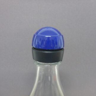 Sodastream BLAU Glaskaraffe Deckel Champagner Verschluss Ersatzteil Pinguin Crystal