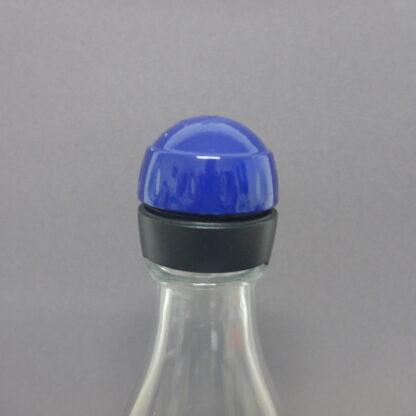 Sodastream BLAU Glaskaraffe Deckel Champagner Verschluss Ersatzteil Pinguin Crystal