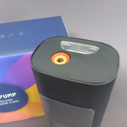 Elektrische Luftpumpe mit Akku + LCD Auto Fahrrad Reifen Druckluft Kompressor – Bild 4