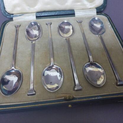 Sheffield 1924 Sterlingsilber gefasst Set Löffel von Cooper Brothers in Etui – Bild 2