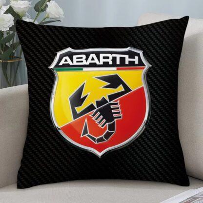 ABARTH Kissenbezug 30cm x 30cm mit Logo Emblem schwarz Auto Kissen