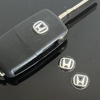 1x HONDA Schlüssel 14mm Aufkleber ALU Schlüssellogo Emblem Schriftzug LOGO