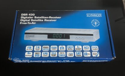 NEU Digitaler Sat Receiver Schwaiger DSR430 Digital Twin Tuner HDMI SCART
