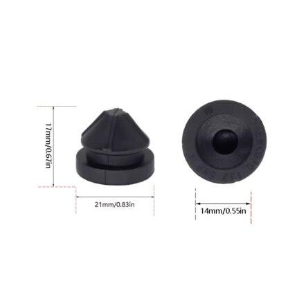 4x Kugelpfanne Gummi Motorabdeckung Gummitülle Puffer Befestigung VW UP 07C133588 – Bild 3
