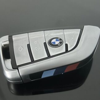 NEU blau Schlüssel Gehäuse 4 Tasten LOGO  BMW METALL 3 5 6 8 X3 X4 X5 X7 G-Serie G21 G20 G31 G30