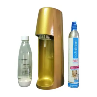 SodaStream EASY Edition GOLDSTÜCK Trinkwassersprudler + Zylinder und Flasche