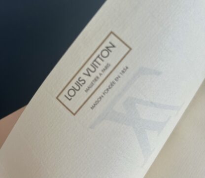 LV Geschenkkarte mit BRIEFPAPIER Karte ORIGINAL Gutschein Kuvert Louis Vuitton 22,5x12cm – Bild 3
