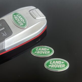 1x LAND ROVER Schlüssel 24mm Aufkleber ALU Schlüssellogo Emblem Schriftzug LOGO Rangerover